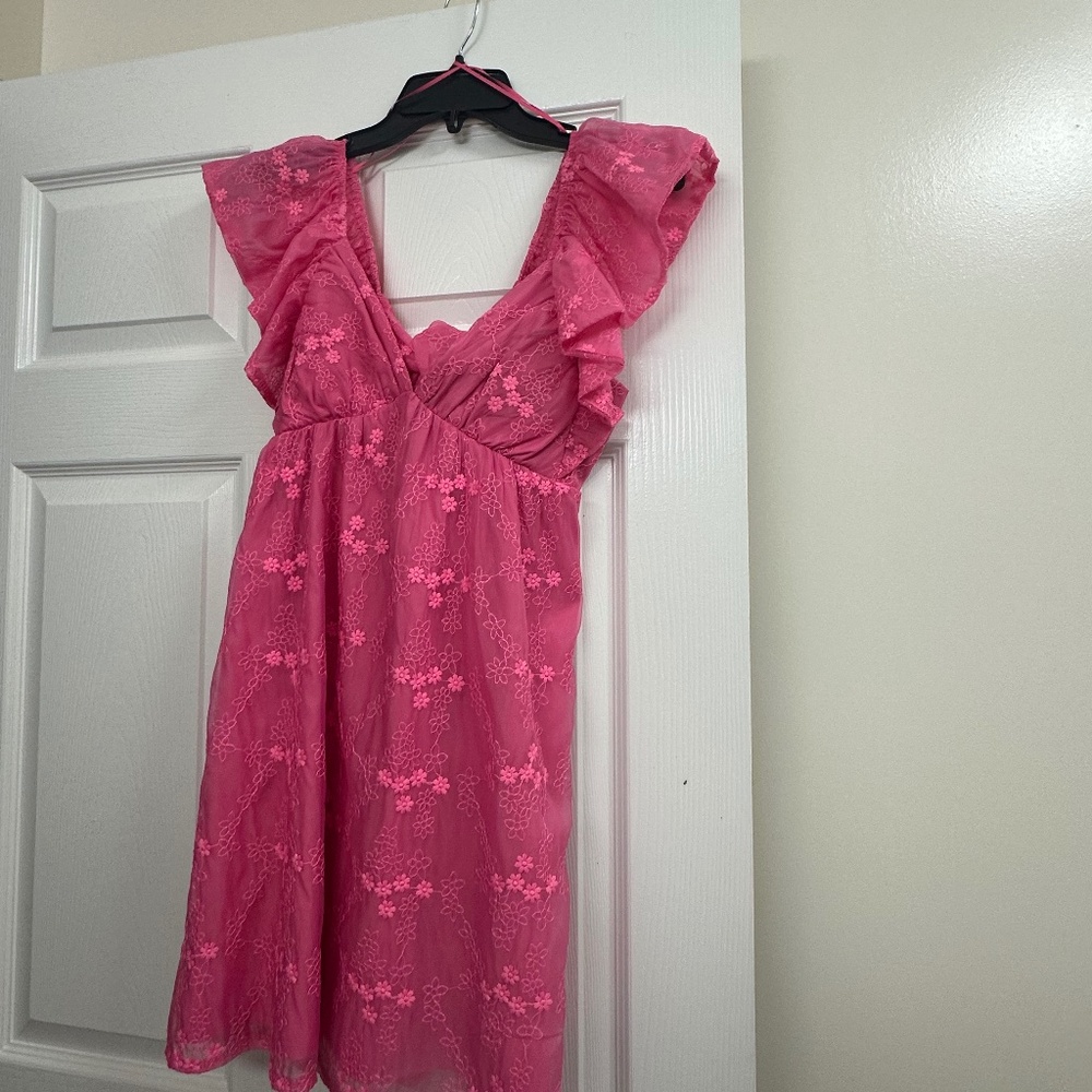 Pink short dress